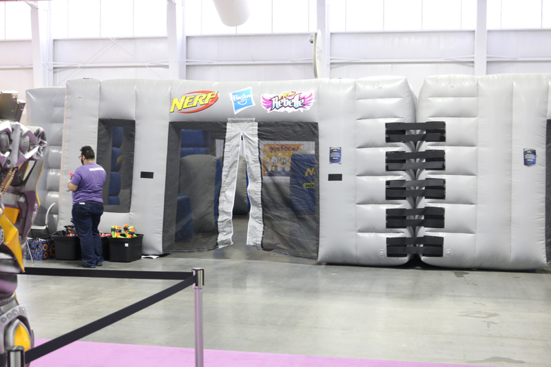 It’s a Nerf arena. An inflatable Nerf arena. I need this.